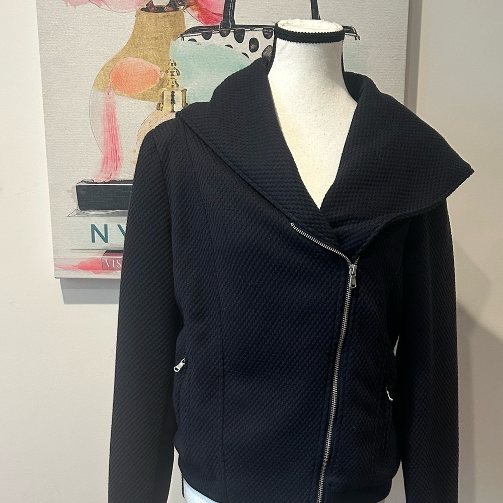 Blue Coffee Shop brand side zip Coat
